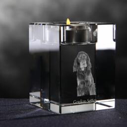 Gordon Setter - Crystal Candlestick With Dog, Souvenir, Decoration, Limited Edition, Collection - thumbnail 2