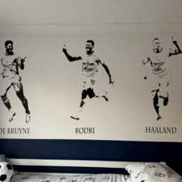 Footballers Wall Decals Messi, Ronaldo, Mbappe, & More - Vinyl Transfers - thumbnail 4