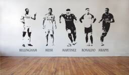 Footballers Wall Decals Messi, Ronaldo, Mbappe, & More - Vinyl Transfers - thumbnail 1