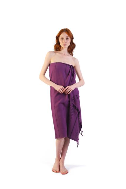Royal Purple Turkish Cotton Beach Towel, Cover Up, Wrap, Personalized Bridesmaid Gift, Wedding Sarong, Lightweight Towel - image 1