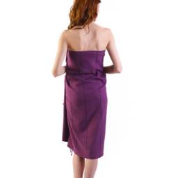 Royal Purple Turkish Cotton Beach Towel, Cover Up, Wrap, Personalized Bridesmaid Gift, Wedding Sarong, Lightweight Towel - thumbnail 2