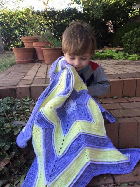 star Shaped Baby Blanket Crochet Pattern - Instant Download - image 1