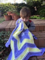 star Shaped Baby Blanket Crochet Pattern - Instant Download - thumbnail 1