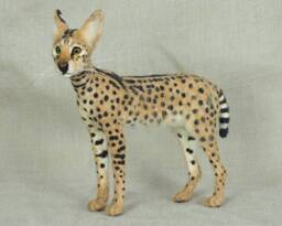 Made To Order Needle Felted Serval Custom Needle Felted Animal Sculpture
