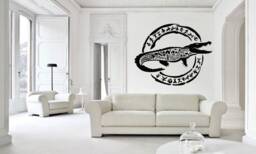 African Animals Wall Decal Tribal Interior Decor 1329 - thumbnail 1
