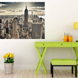 New York Nyc Sky Clouds Decals Office Murals Wall Decor, Vinyl Decals, Stickers, Peel & Stick Vinyl N200 - thumbnail 2