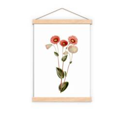 Wildflower Collage Art Print Upcycled Book Page Floral Wall - thumbnail 3