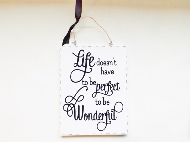 Empowering Life Inspiring Quote Sign Mindfulness Plaque Postive Meaningful Family Friends Gift - image 1