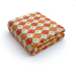 Blanket Throws - Abstract Orange - thumbnail 1