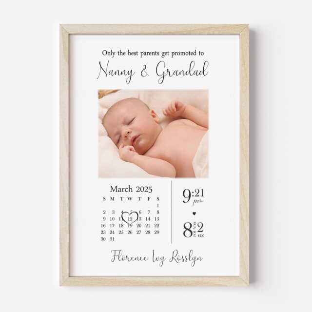 Personalised Nanny Grandad Grandparent Print Gift - Unframed - image 1