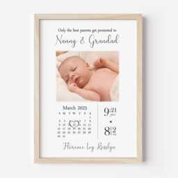 Personalised Nanny Grandad Grandparent Print Gift - Unframed - thumbnail 1