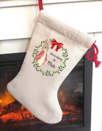 Personalised Christmas Stocking - Name Family Stockings Decorations Peter Rabbit - thumbnail 1