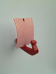 Viking Ship Ornament, Red Hull, Viking Sailing Ship, Christmas Ornament, Wood Ship, Viking, Christmas Tree Ornament, Miniature Ship, Boat