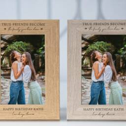 Personalised Engraved Wooden Photo Frame Birthday Gift 18Th 21st 30Th 40Th Family - thumbnail 2