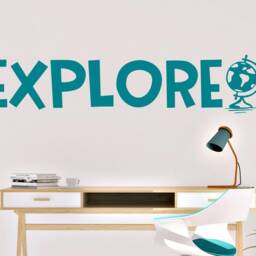 Explore Wall Decal - Vinyl Art Nursery Globe - thumbnail 2