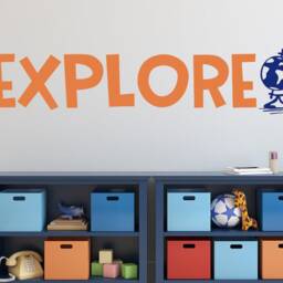 Explore Wall Decal - Vinyl Art Nursery Globe - thumbnail 3