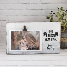 Best Effin Cousin Ever Picture Frame, Personalized Photo Holder, Sister Friend Dog Mom Gift, Cat Boss's Day Gift - thumbnail 2