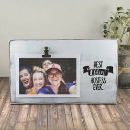 Best Effin Cousin Ever Picture Frame, Personalized Photo Holder, Sister Friend Dog Mom Gift, Cat Boss's Day Gift - thumbnail 3