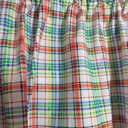 Colorful Plaid Valance ~ Kids Room Playroom - thumbnail 2