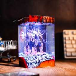 Verso Clair Obscur Expedition 33 Night Light, Resin Lamp, Game Gamer Gift, Christmas Gift Idea, Maelle, Esquie, Gustave - thumbnail 2