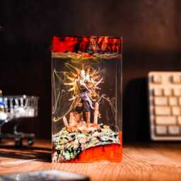 Verso Clair Obscur Expedition 33 Night Light, Resin Lamp, Game Gamer Gift, Christmas Gift Idea, Maelle, Esquie, Gustave - thumbnail 3