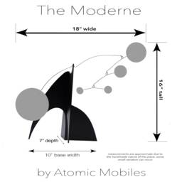 Custom Modern Stabile - Match Your Home Decor Atomic Retro Art Sculpture Kinetic Mobiles Colorful Coffee Table Gift Ideas