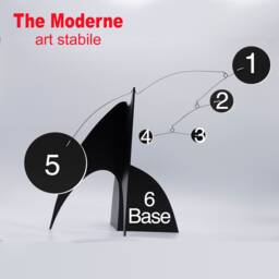 Custom Modern Stabile - Match Your Home Decor Atomic Retro Art Sculpture Kinetic Mobiles Colorful Coffee Table Gift Ideas - thumbnail 1