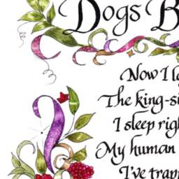 Dogs Bedtime Prayer Art Print, Dog Lover Gift - 8.5x11 - thumbnail 2