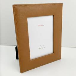Vintage Leather Photo Frame - Handmade, Genuine Leather, Luxury Picture Frame, Textured Leather - thumbnail 3
