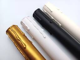 Handmade Chandelier Candle Tubes With Drip - Gold, Cream, Black, White - Pack Of Five