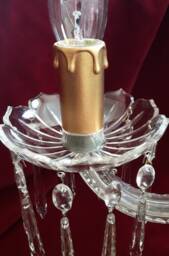 Handmade Chandelier Candle Tubes With Drip - Gold, Cream, Black, White - Pack Of Five - thumbnail 4