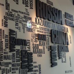 World Map With Names Of The Countries All Over World For Office Wall Decor 3D Letters & Vinyl - thumbnail 2