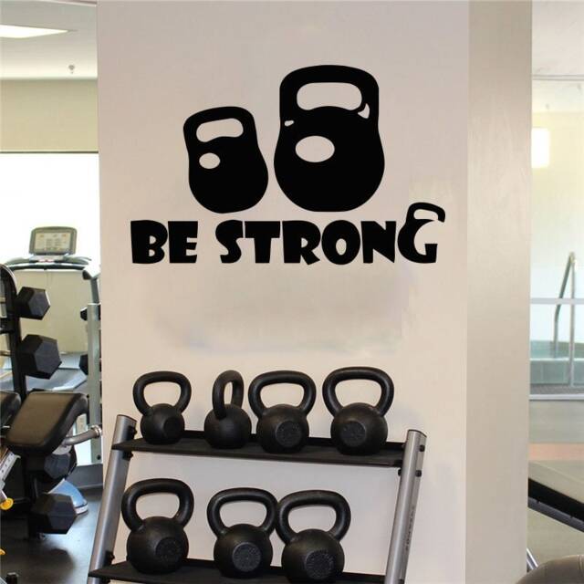 Fitness Wall Decal Motivational Gym Decor T725 - image 1