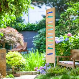Wood & Glass Garden Sculpture - thumbnail 4