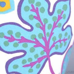 Leaf Pattern Lampshade, 30cm Or 40cm Handmade By Vivid Shades, Printed in The Uk, Retro Abstract Botanical Tropical Standard Lamp Shade - thumbnail 3
