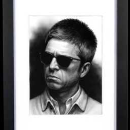 The Gallagher Brothers Oasis Inspired Framed Prints - Framed Britpop Wall Art - thumbnail 3