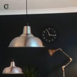 For??t Industrial Steel Copper Pendant Hanging Light Lamp Shade Metal - Various Colours & Sizes Available - thumbnail 2