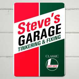 Personalised Vintage Oil Sign Retro Garage Metal Wall Art - thumbnail 2