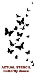 Butterfly Dance Wall Stencil - Easy For Nursery Decor Better Than Decals - thumbnail 4
