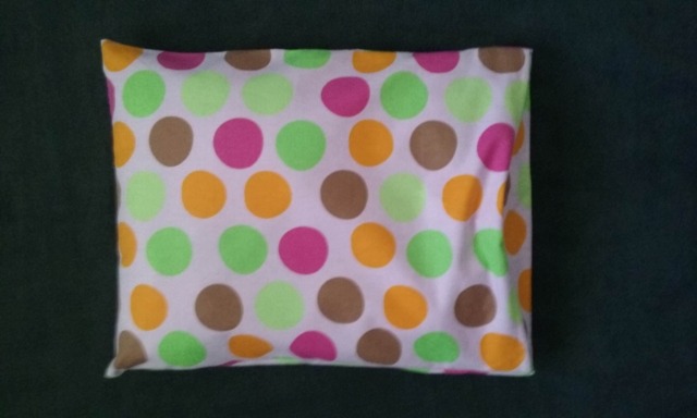 Circle Light Pink Flannel/Newborn Toddler Children Pillowcase/ Kids Girl's - image 1