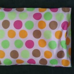 Circle Light Pink Flannel/Newborn Toddler Children Pillowcase/ Kids Girl's - thumbnail 2