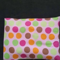 Circle Light Pink Flannel/Newborn Toddler Children Pillowcase/ Kids Girl's - thumbnail 3