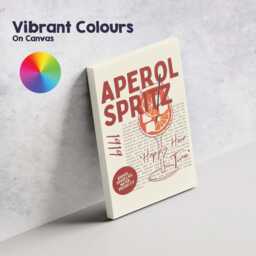 Modern Aperol Spritz Cocktail Typography Kitchen Poster Canvas Wall Art Print Decor Picture Ready To Hang - thumbnail 4