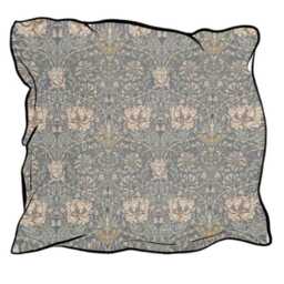 William Morris Honeysuckle Steel Cushion, Handmade Pillow, Decorative Scatter Arts & Crafts Sofa Cushion - thumbnail 2
