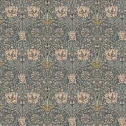 William Morris Honeysuckle Steel Cushion, Handmade Pillow, Decorative Scatter Arts & Crafts Sofa Cushion - thumbnail 3