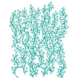 Wall Decal Leaf Wall, Plant Wall Sticker, Vinyl Stencil, Decoration, Floral Sticker - thumbnail 2