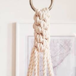 Macrame Plant Hanger, Hanging Planter, Color Block No Tariffs/Fees To Usa - thumbnail 2