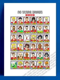 Liverpool Vol 4 - No Score Draws Kop Edition A3 Print Of 36 Wonky Hand-Drawn Panini-style Doodles Various Lfc Reds Legends - thumbnail 1