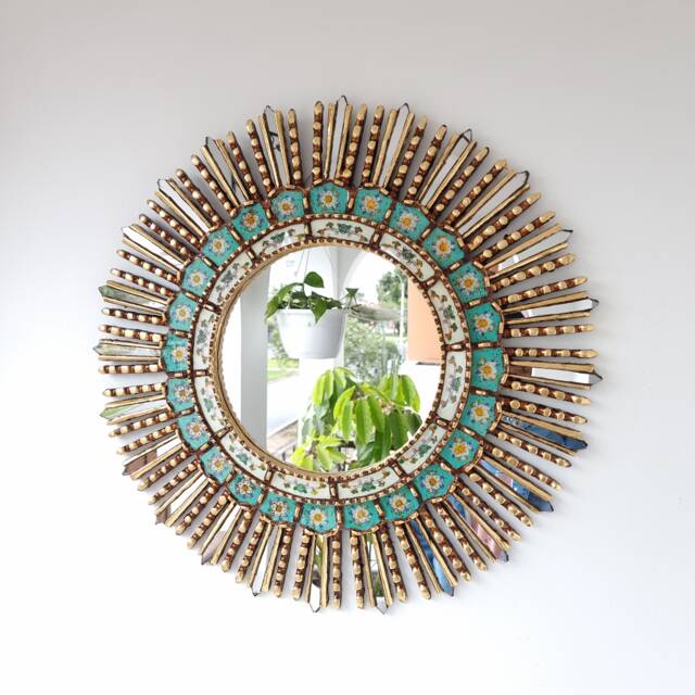 "Peruvian Mirrors - ""Lima Turquoise 60cm" - image 1