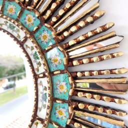 "Peruvian Mirrors - ""Lima Turquoise 60cm" - thumbnail 3